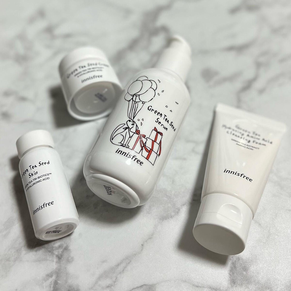 グリーンティーシード セラム N スペシャルセット/innisfree/スキンケアキットを使ったクチコミ(5枚目)