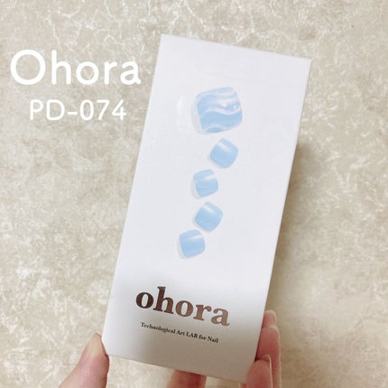 セミキュアジェルネイル(ペディキュア)/ohora/ネイルシールを使ったクチコミ(1枚目)