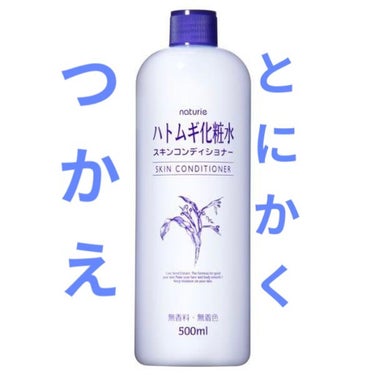 こんにちは！

今回はみなさんご存知の「ナチュリエ ハトムギ化粧水」です！


個人時な感想としては
・肌が白くなる効果はみられない
・ベタつきがないので使いやすい
・コスパが良い



って感じです。