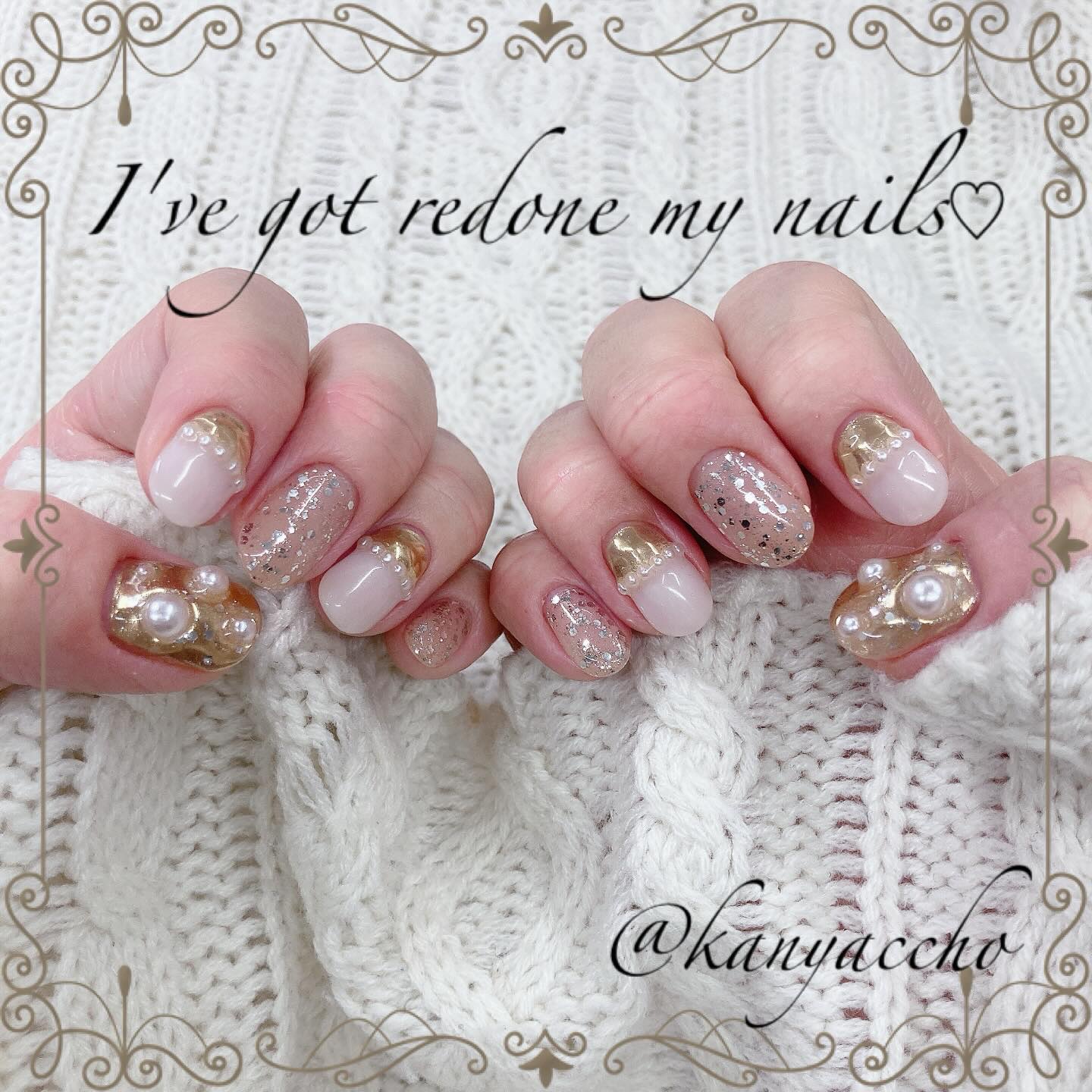 #ジェルネイル,#冬ネイル,#ミラーネイル,#ゴールドネイル,#ネイル,#ママネイル,#オフィスネイル,#大人ネイル,#きれいめネイル,#かわいいネイル,#綺麗めネイル,#お仕事ネイルのネイルデザイン
