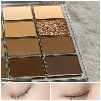 ソフトブラーリングアイパレット/wakemake/アイシャドウパレットを使ったクチコミ(4枚目)