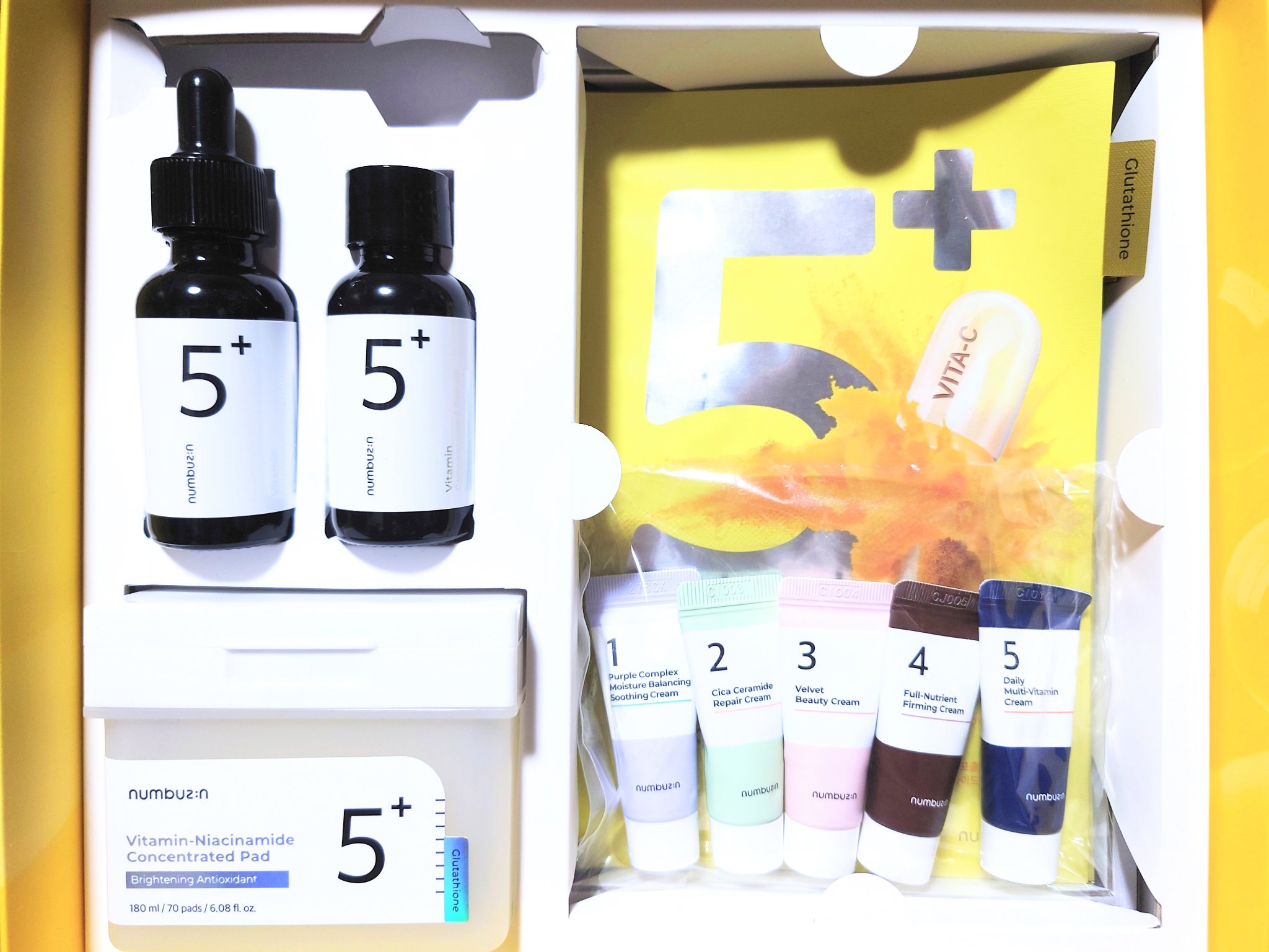 5番 白玉グルタチオンＣフィルムパッド/numbuzin/トナーパッドを使ったクチコミ（1枚目）