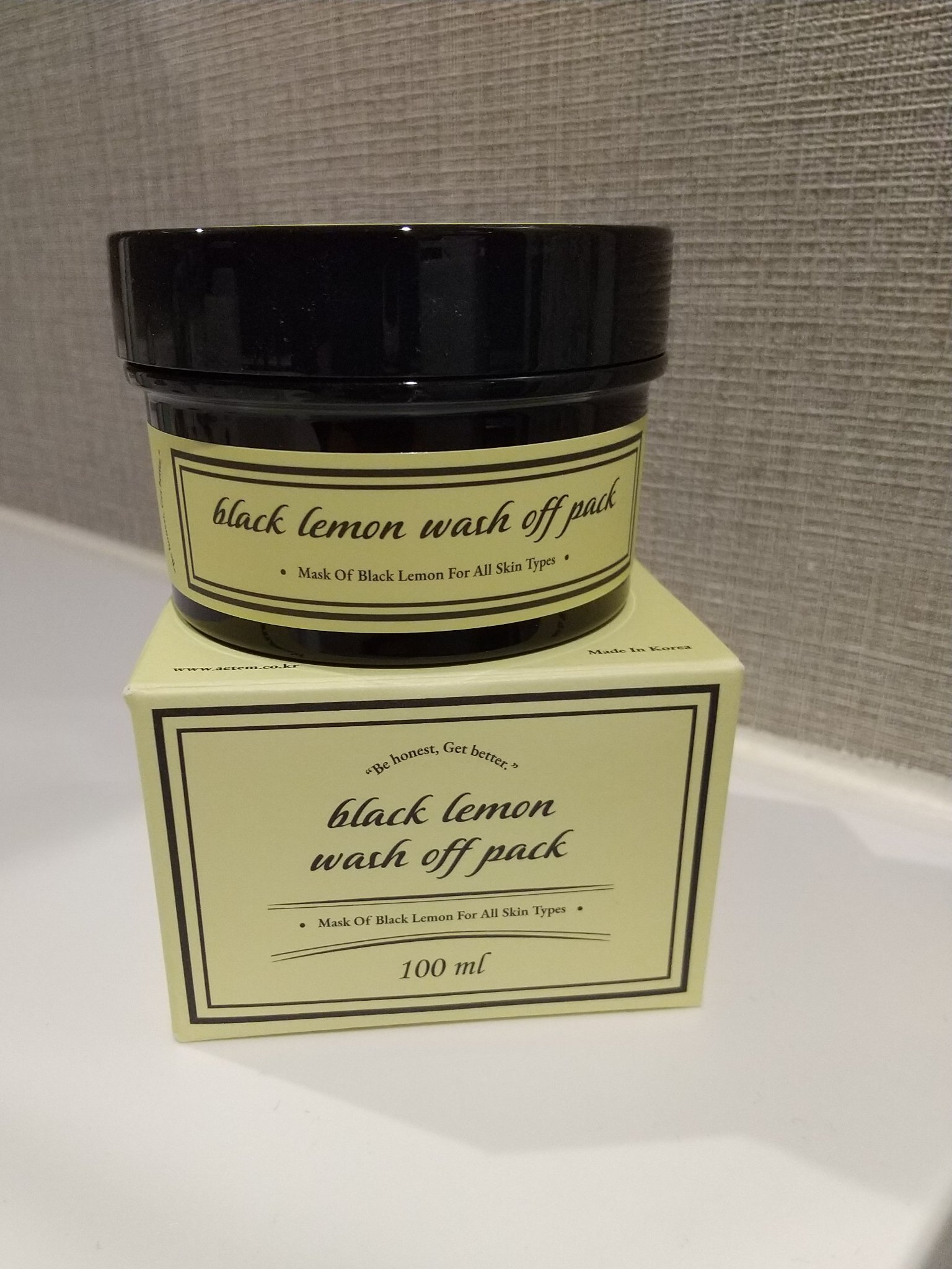 black lemon wash off pack/Aetem /洗い流すパック・マスクを使ったクチコミ（1枚目）