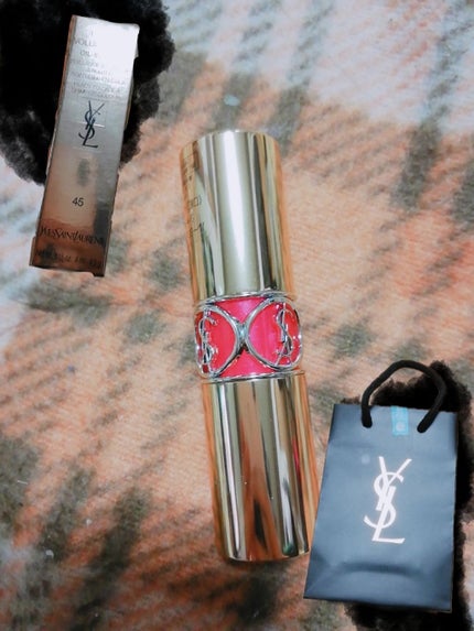 ルージュ ヴォリュプテ シャイン/YVES SAINT LAURENT BEAUTE/口紅を使ったクチコミ(1枚目)