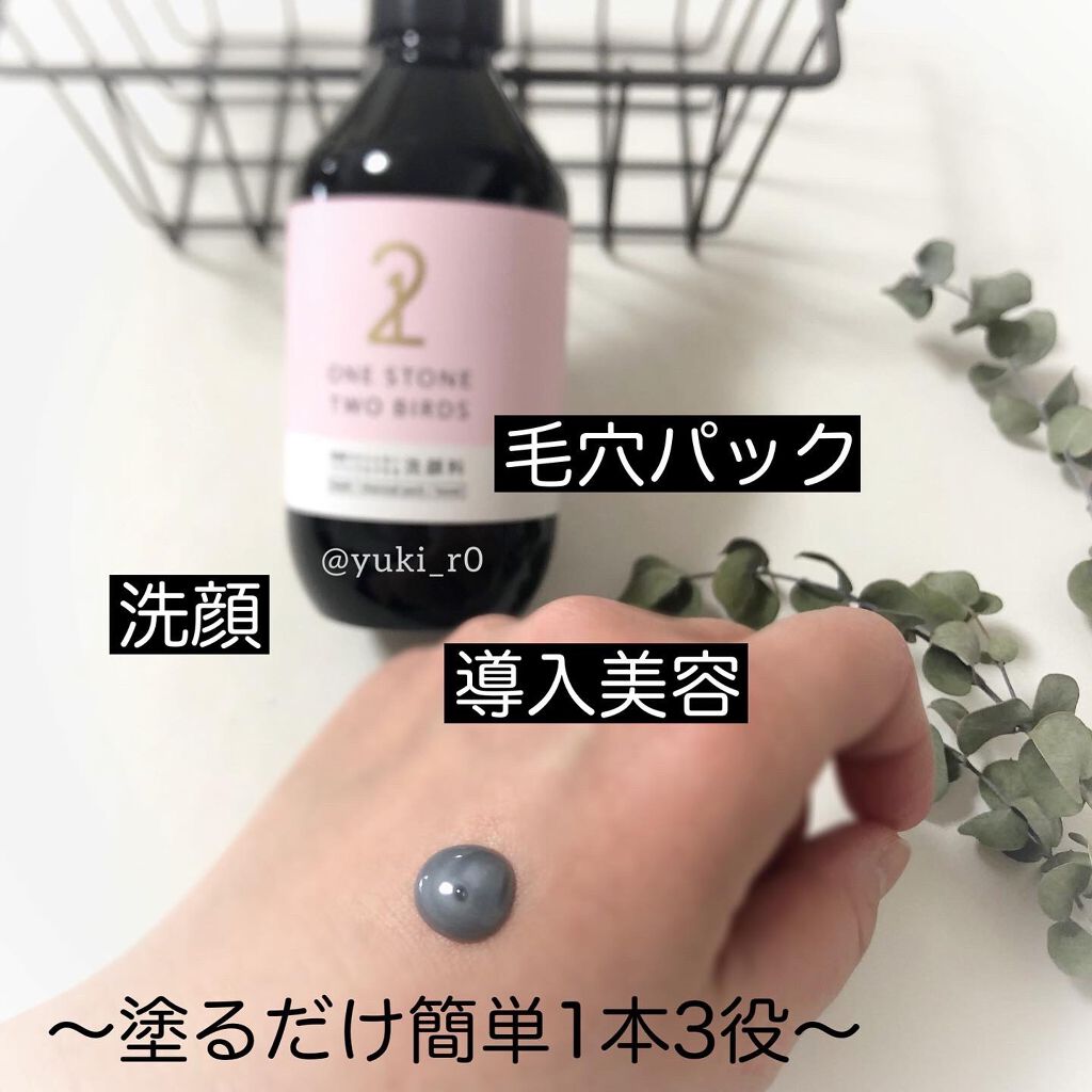 洗顔だけじゃない+パックもできる洗顔料/ONE STONE TWO BIRDS/その他洗顔料を使ったクチコミ(1枚目)