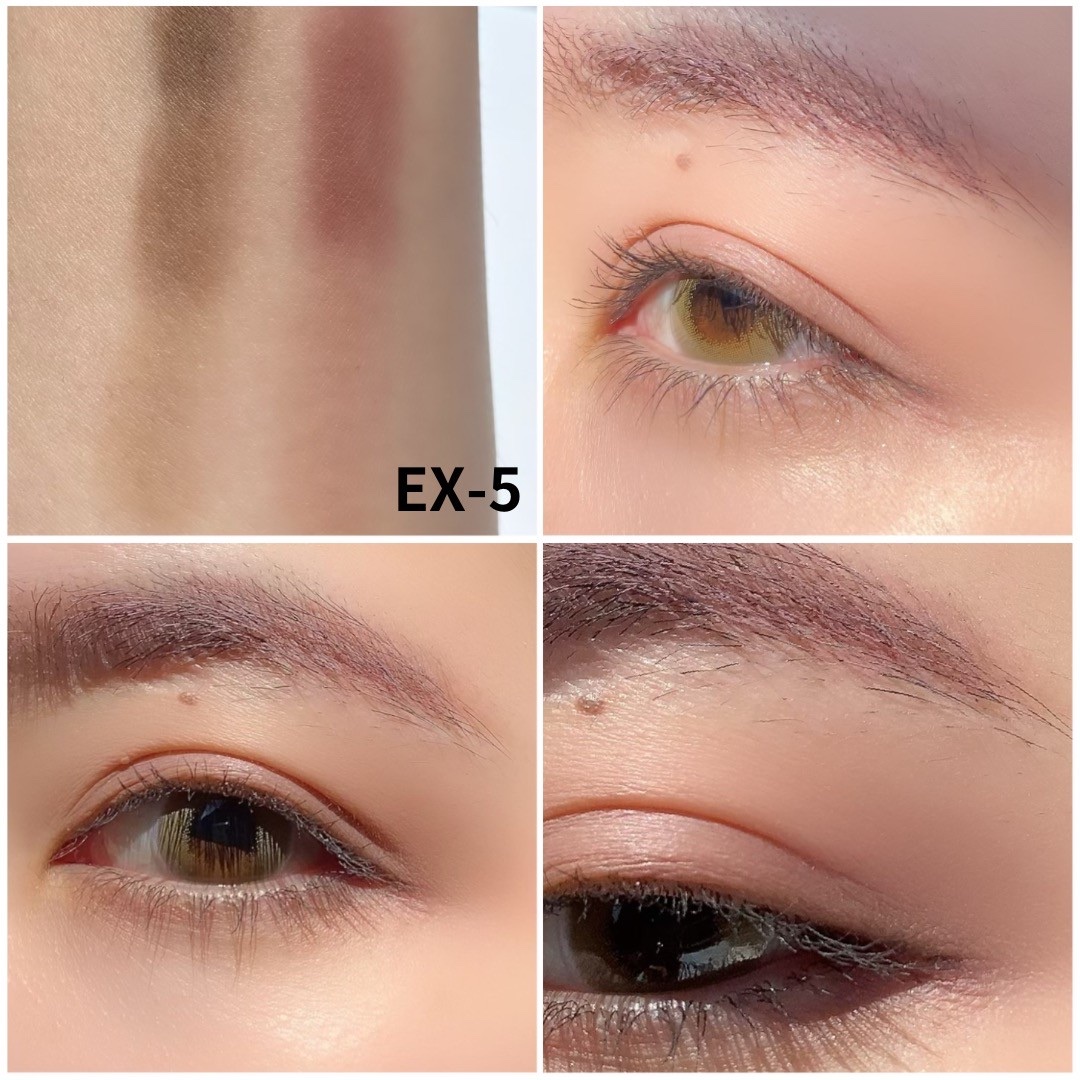 デザイニングアイブロウ3D(デュアルカラー) EX-5 ブラウン系×ライラックパープル/KATE/パウダーアイブロウを使ったクチコミ（3枚目）