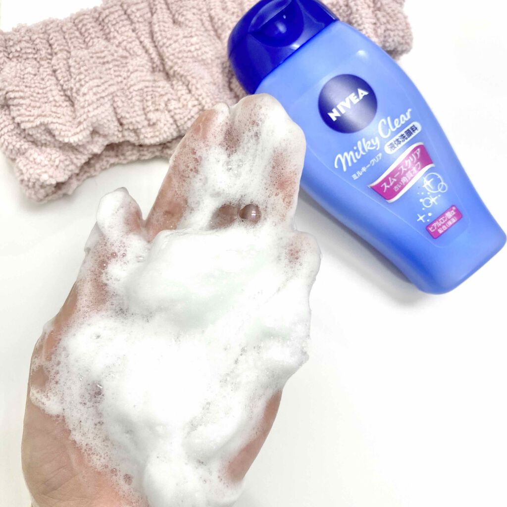 ニベア ミルキークリア洗顔料 スムースクリア/ニベア/洗顔フォームを使ったクチコミ（2枚目）