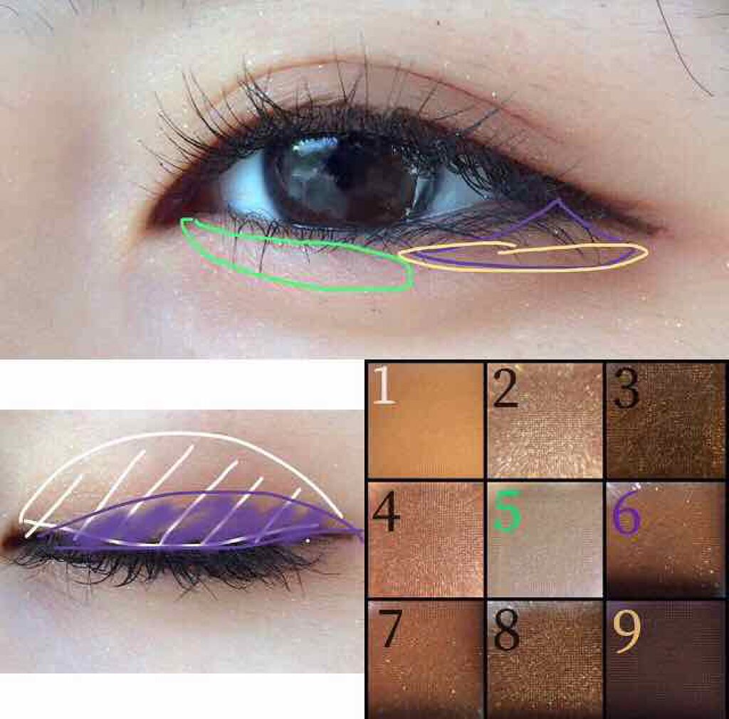 UR GLAM　BLOOMING EYE COLOR PALETTE/U R GLAM/アイシャドウパレットを使ったクチコミ（2枚目）