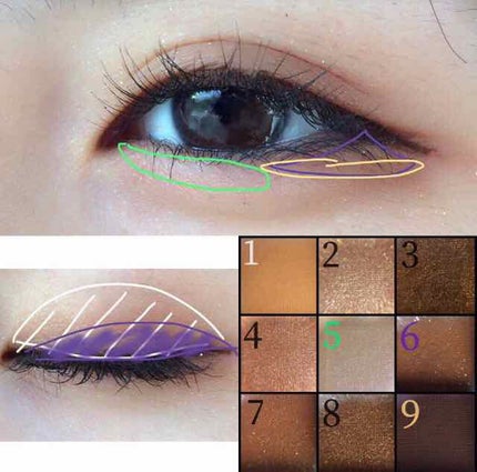 UR GLAM BLOOMING EYE COLOR PALETTE/U R GLAM/アイシャドウパレットを使ったクチコミ(2枚目)