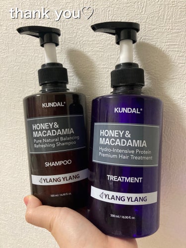 \  使い切りました✨ /

🧴KUNDAL
　ネイチャーシャンプー
　プロテイントリートメント
　Ylang Ylang

前のメガ割で買ったシャンプーとトリートメント🧴🫧
香りが良い☺️🩷
トリート