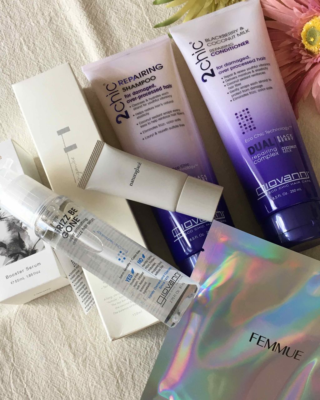 フリッズビーゴーン スムージング ヘアセラム/giovanni/ヘアオイルを使ったクチコミ(2枚目)