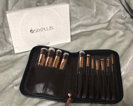 貴族のゴールド メイクブラシ11本セット 化粧ポーチ付き/SIXPLUS/メイクブラシを使ったクチコミ(1枚目)