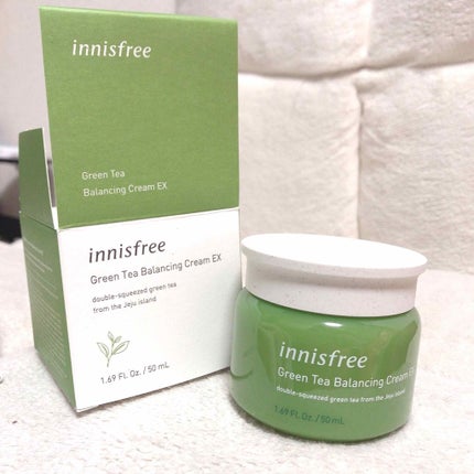 グリーンティー バランシングクリーム EX/innisfree/フェイスクリームを使ったクチコミ(1枚目)