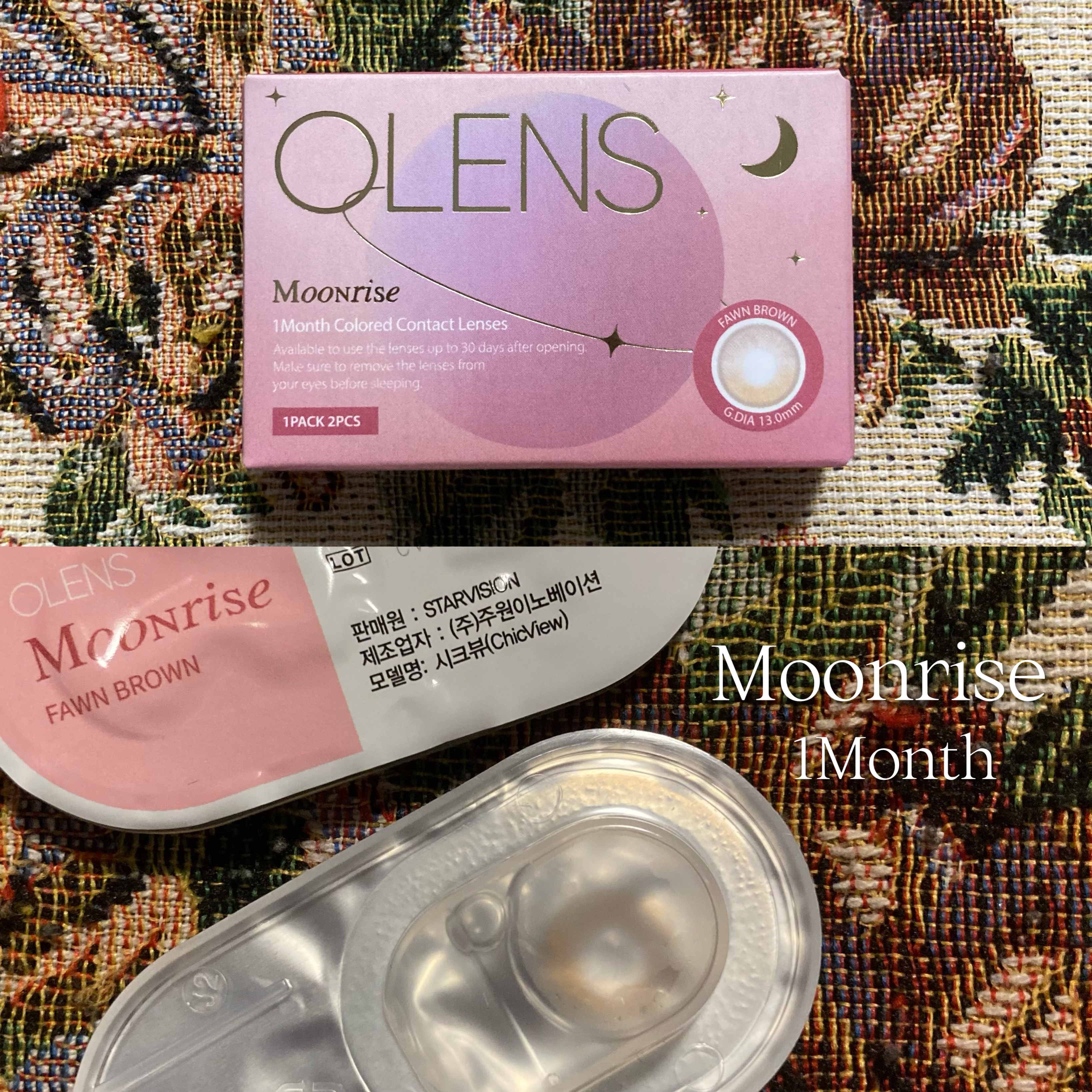 Moonrise 1Month/OLENS/１ヶ月（１MONTH）カラコンを使ったクチコミ（2枚目）
