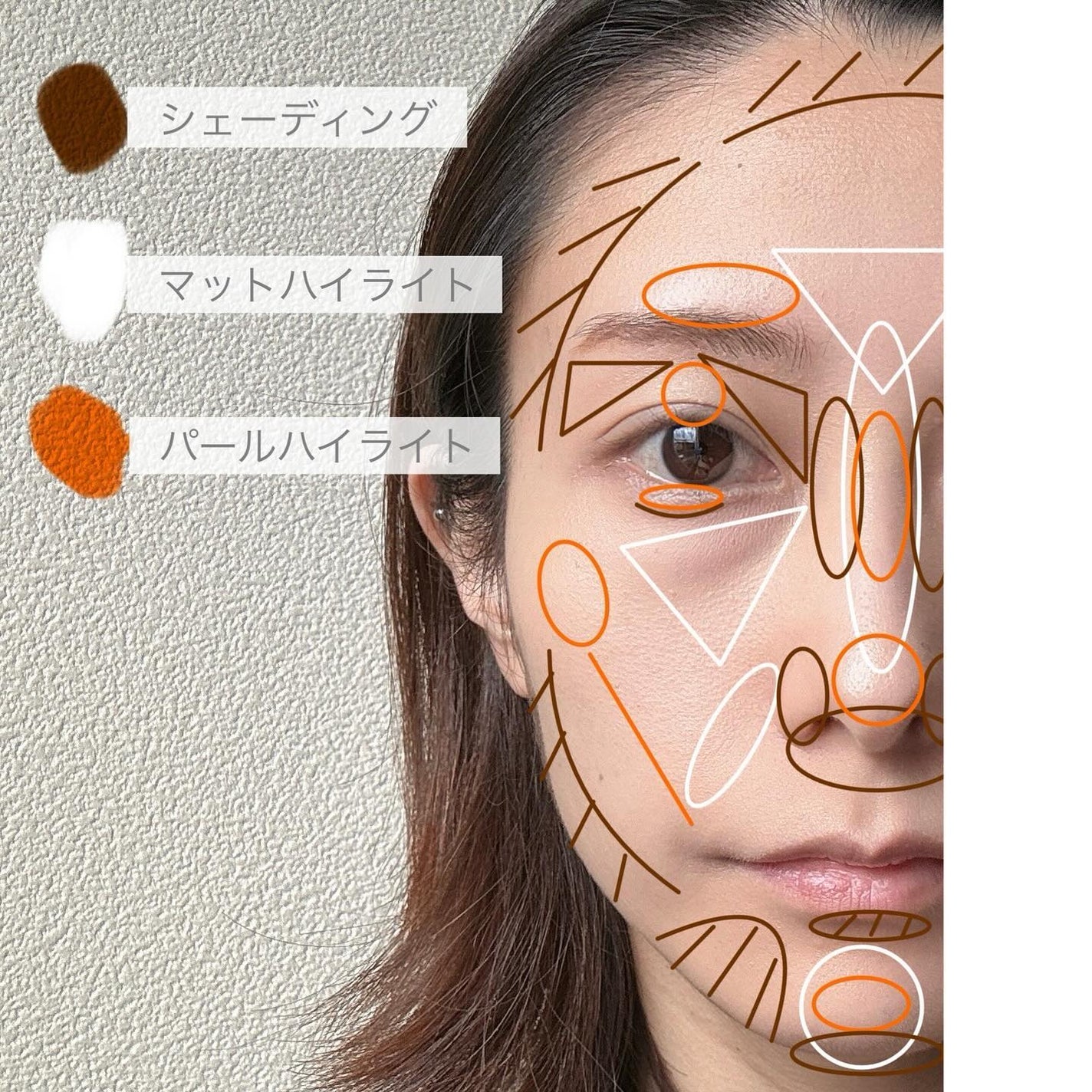 ハイライトシェーディングパレット/TIMAGE/パウダーハイライトを使ったクチコミ(6枚目)