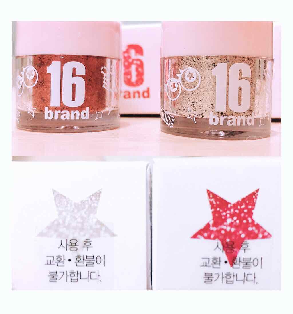 16CANDY ROCK PEAEL POWDER/16BRAND/単色アイシャドウを使ったクチコミ（1枚目）