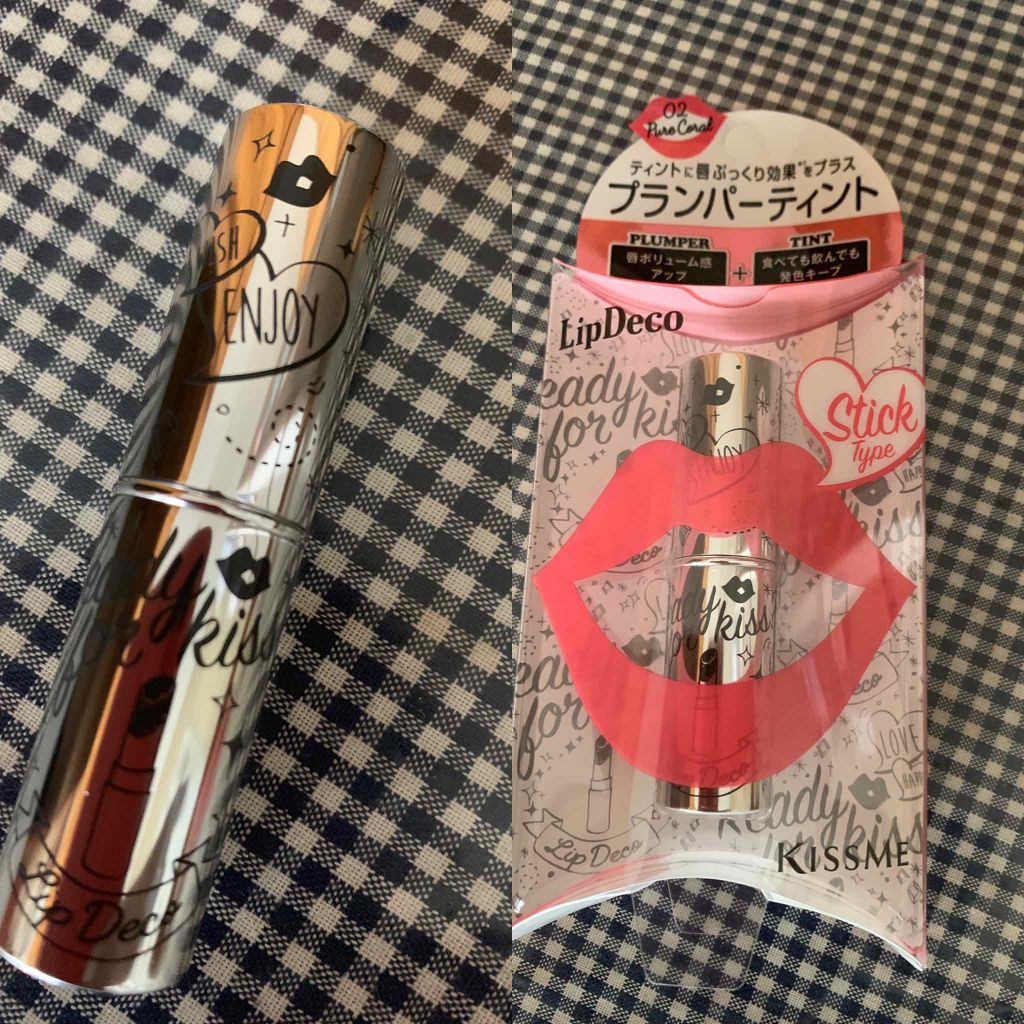 プランパーティントスティック/リップデコ/リップティントを使ったクチコミ（1枚目）
