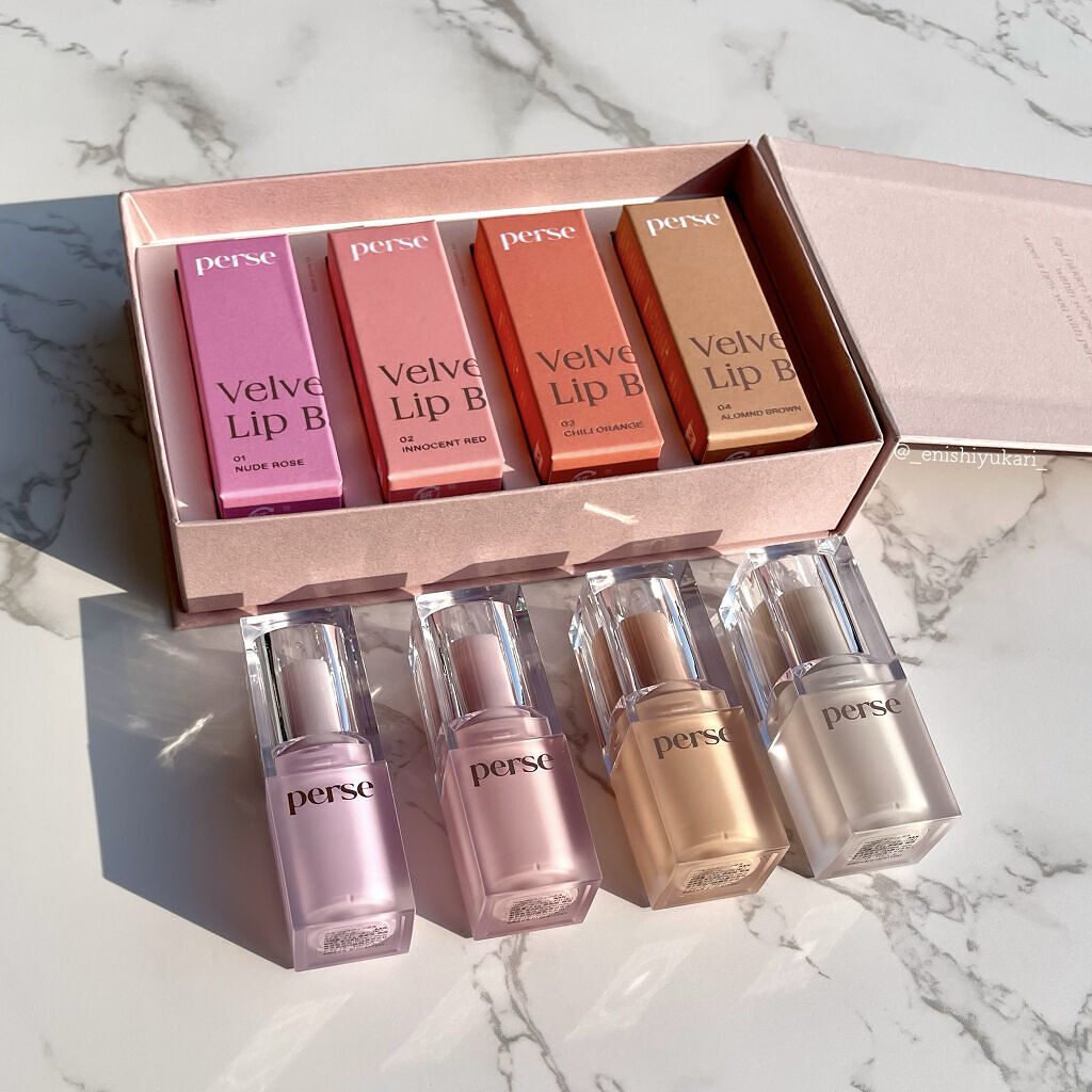 ベルベットフィックスリップバーム/perse/リップバームを使ったクチコミ（2枚目）
