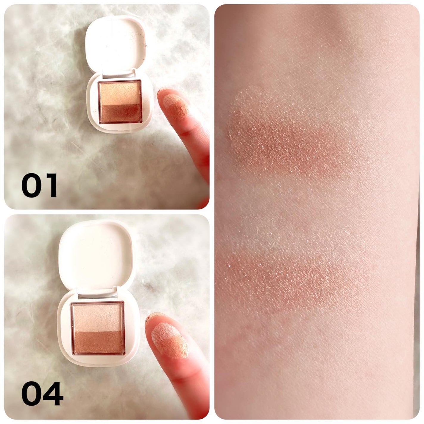 アイカラー/media luxe/アイシャドウパレットを使ったクチコミ(4枚目)