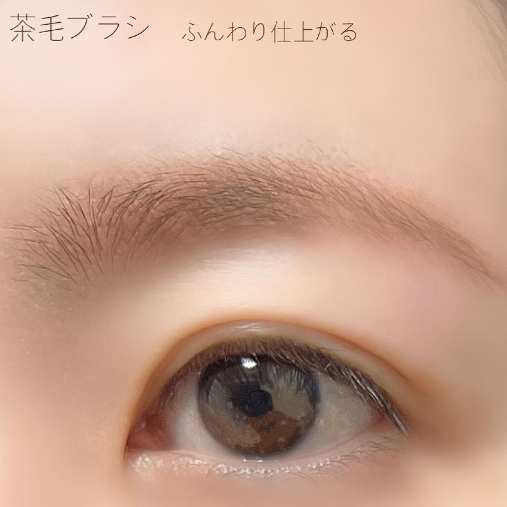 ダブルエンドアイブロウブラシ熊野筆/&be/メイクブラシを使ったクチコミ(7枚目)