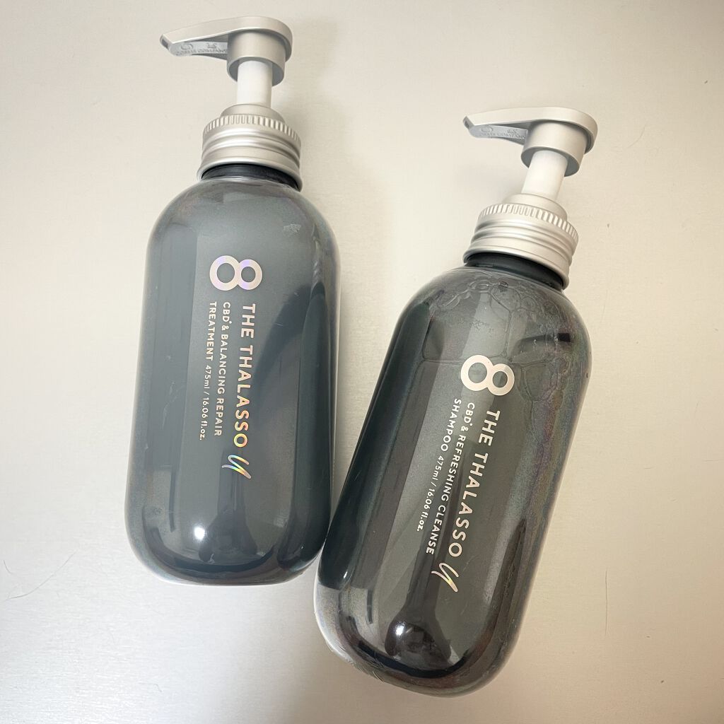 エイトザタラソ ユー CBD＆リフレッシング クレンズ 美容液シャンプー／CBD＆バランシング ダメージリペア 美容液ヘアトリートメント/エイトザタラソ/市販シャンプーを使ったクチコミ（1枚目）