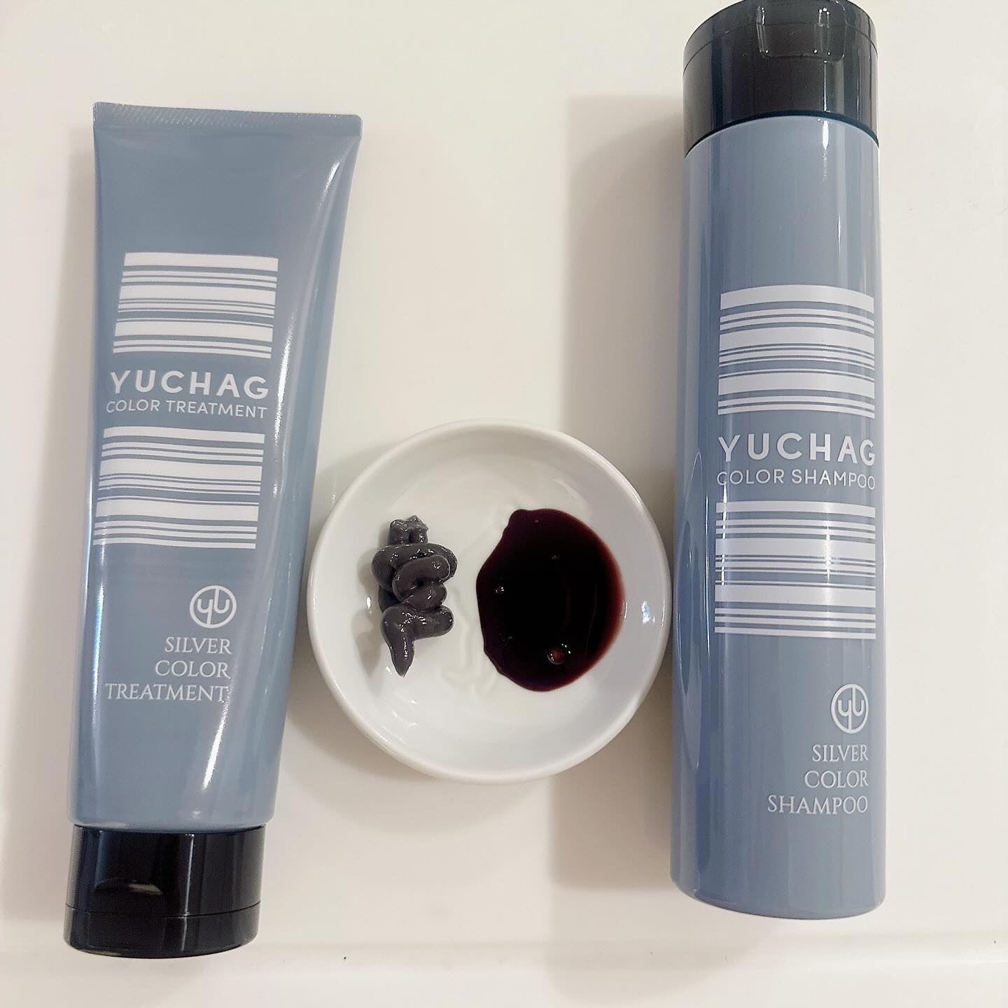 ユチャ　カラーシャンプー/カラートリートメント セット（シルバー）/YUCHAG/市販シャンプーを使ったクチコミ（3枚目）