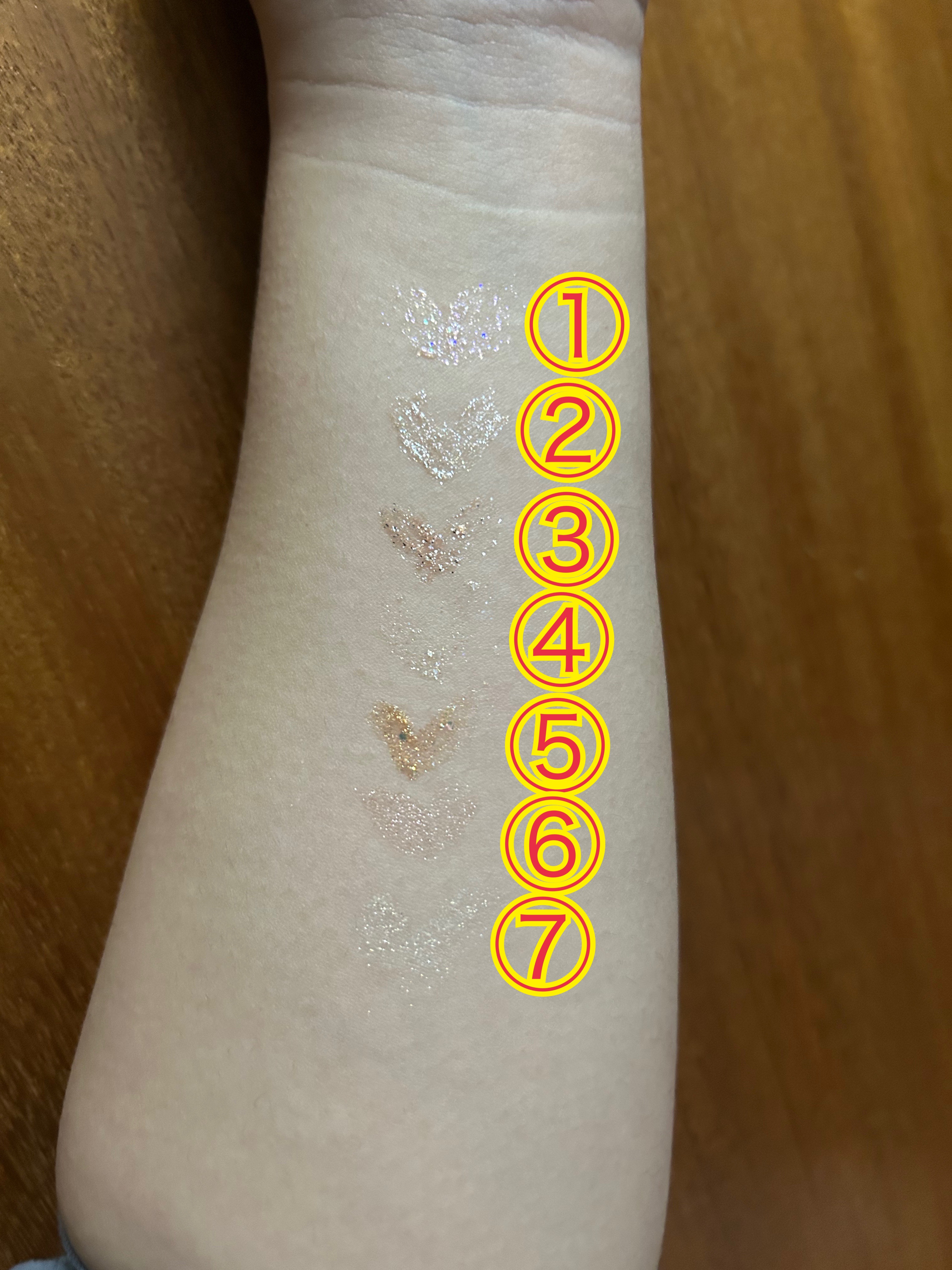 アイデイト ラメライナー 03 ベージュシュガー/IDATE/リキッドアイシャドウを使ったクチコミ（3枚目）