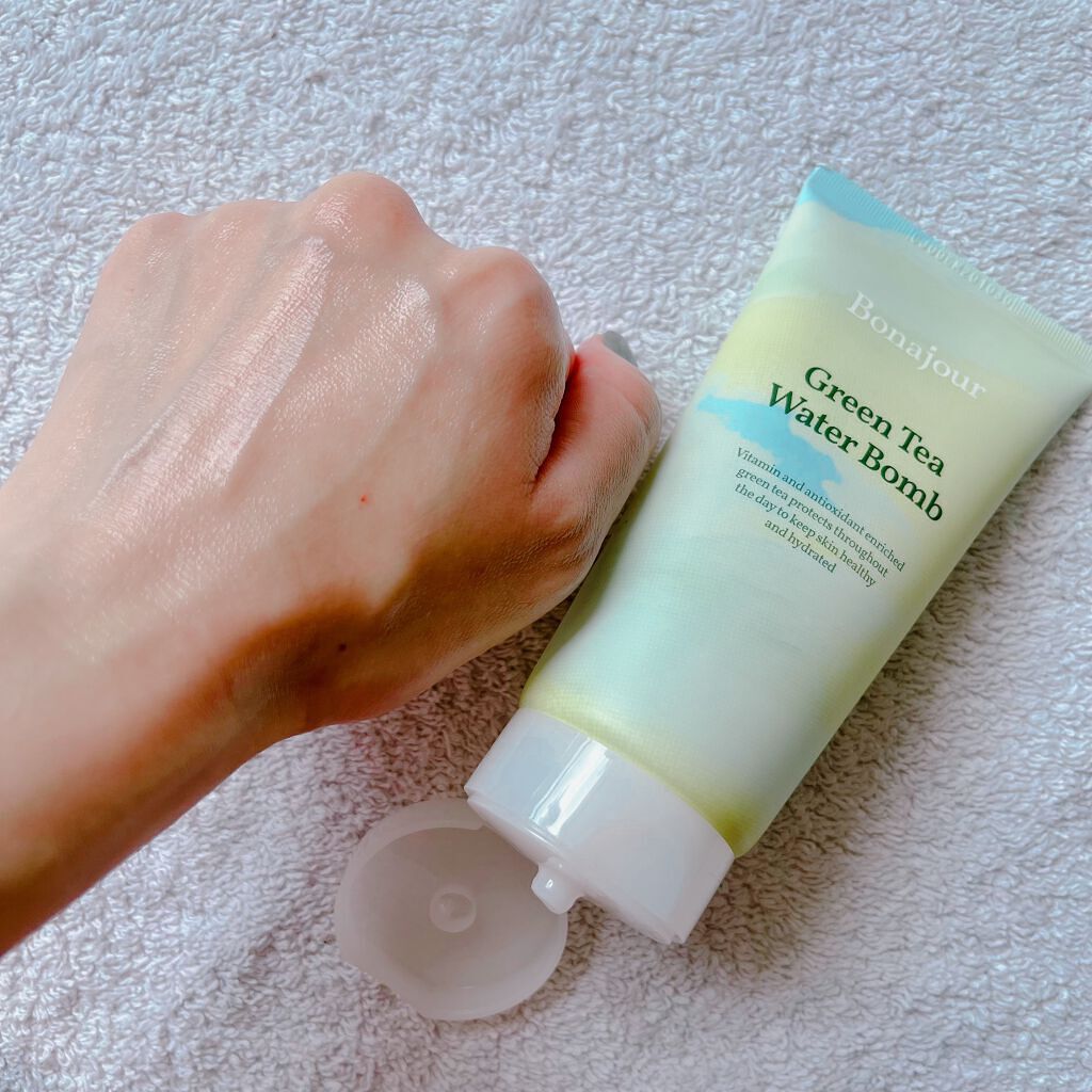 グリーンティーウォーターボム/Bonajour/フェイスクリームを使ったクチコミ(4枚目)