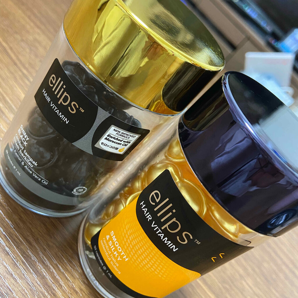 ヘアーオイル【シャイニーブラック】/ellips/ヘアオイルを使ったクチコミ（2枚目）
