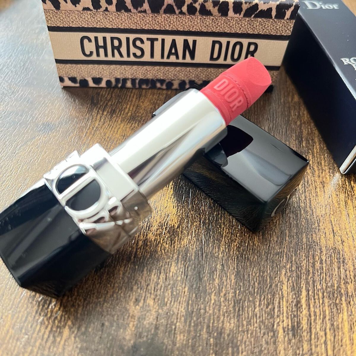 ルージュ ディオール 564 ピンク レオパード ベルベット（生産終了）/Dior/口紅を使ったクチコミ（1枚目）