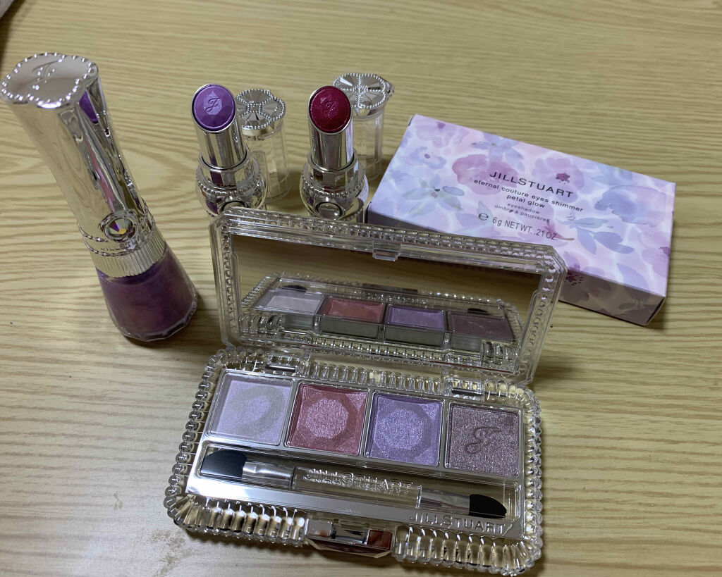 エターナルクチュール アイズ シマー ペタルグロウ/JILL STUART/アイシャドウパレットを使ったクチコミ（1枚目）