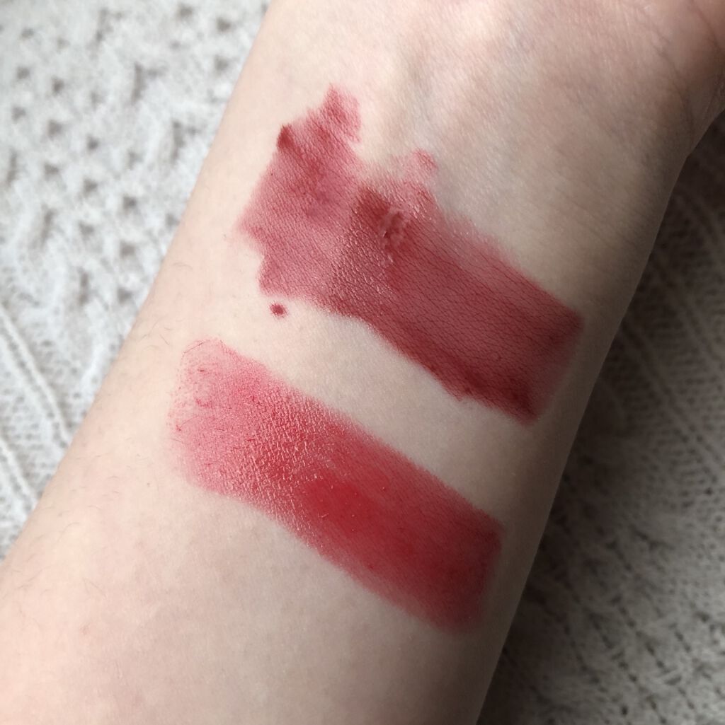 ラスティンググロスリップ/CEZANNE/口紅を使ったクチコミ（2枚目）