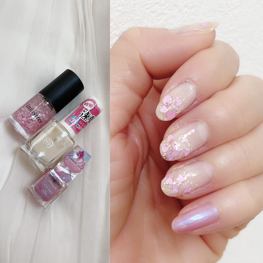 AC クイックドライベース＆ハードナー/AC MAKEUP/ネイルベースコートを使ったクチコミ（2枚目）