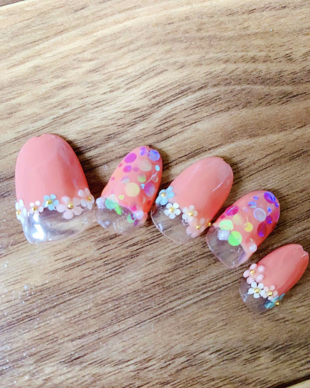 ジェルネイル(ライト対応)/セリア/ジェルネイルを使ったクチコミ(4枚目)