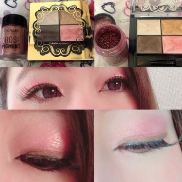 Glitter Loose Powder Make up Brighten Pigment Metallic Shimeer eye shadow/FOCALLURE/シングルアイシャドウを使ったクチコミ（1枚目）