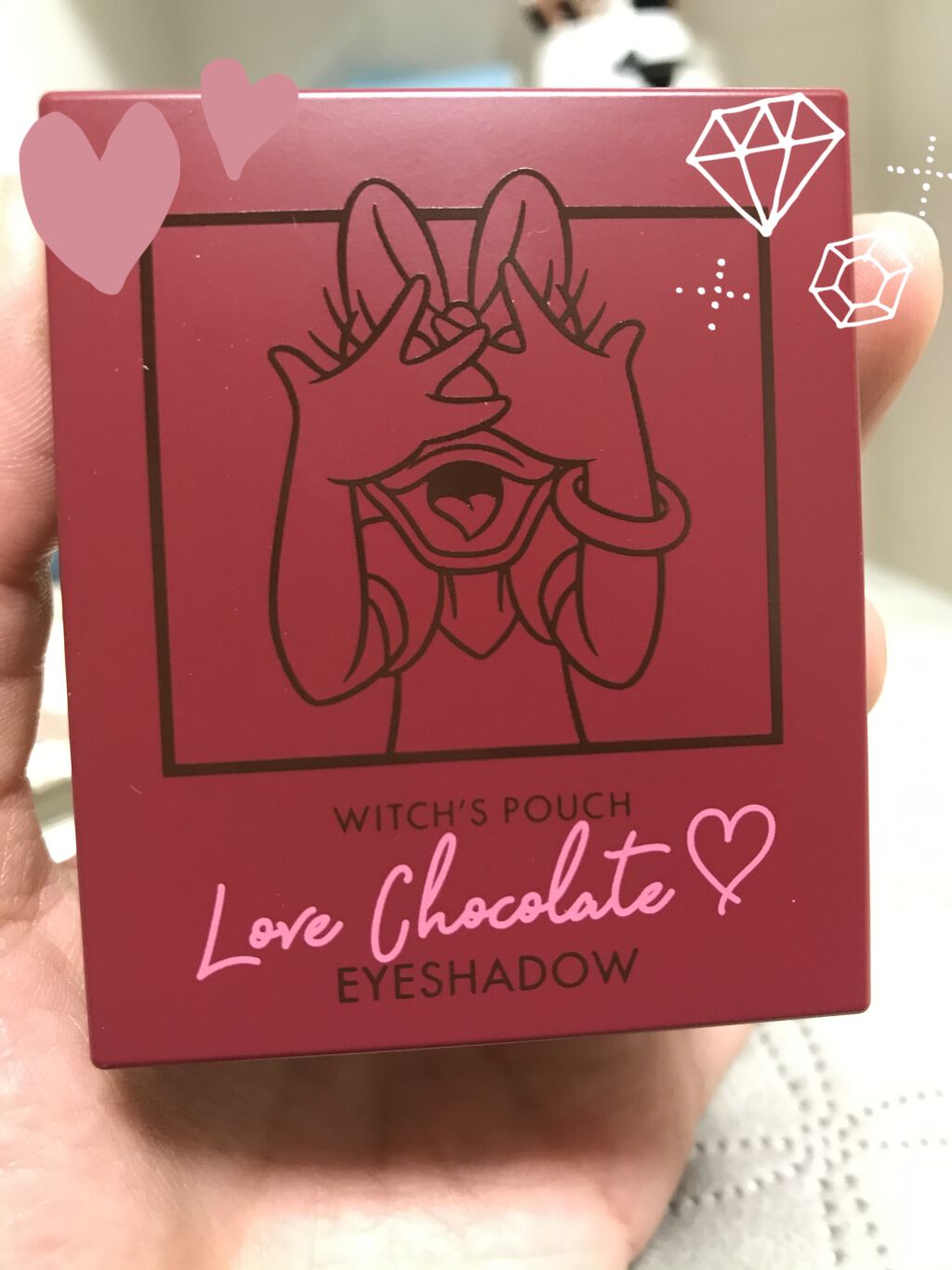 Love Chocolate アイシャドウ 02 ラズベリーカカオ/Witch's Pouch/アイシャドウパレットを使ったクチコミ（2枚目）