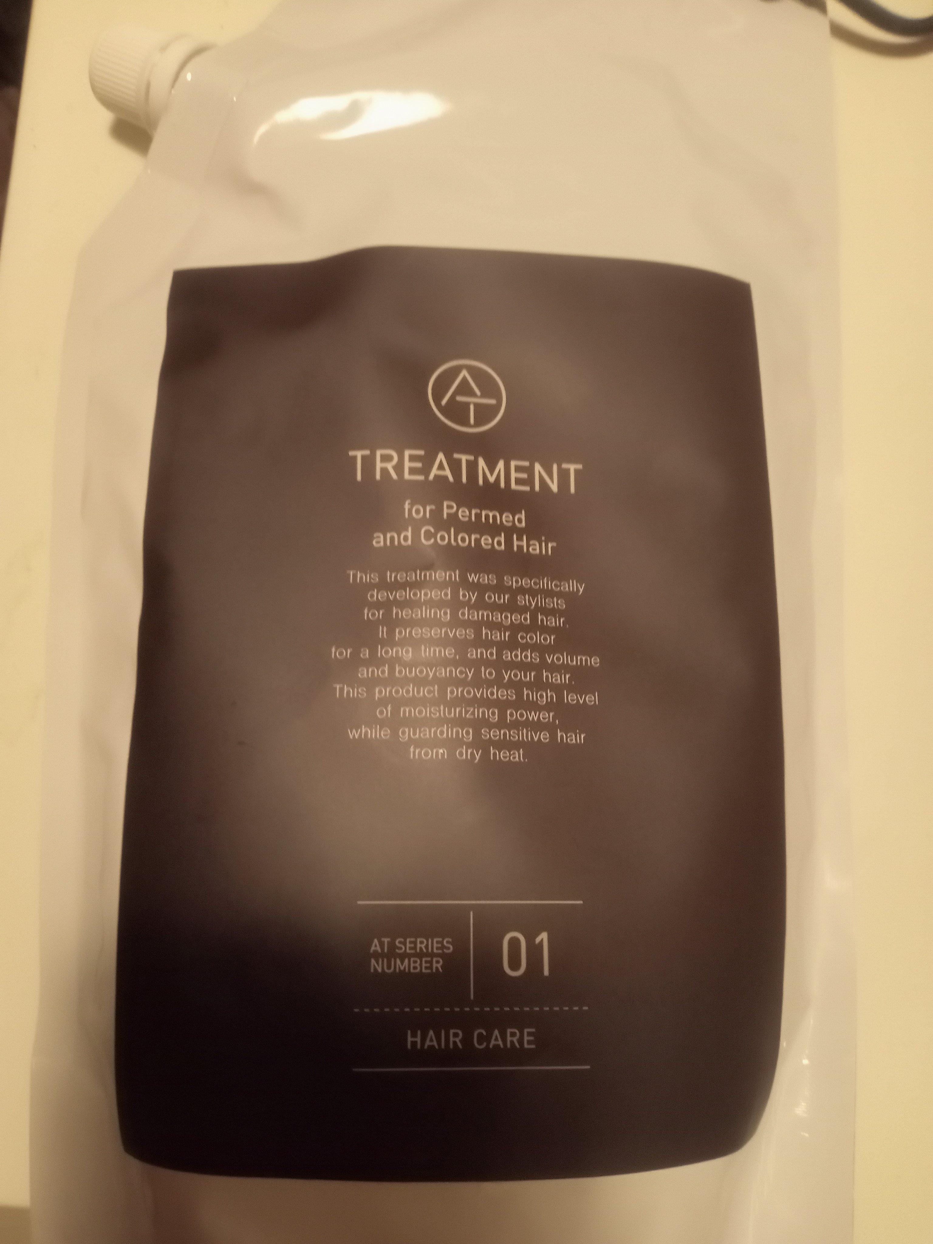 アット 01/AT(アット)/洗い流すヘアトリートメントを使ったクチコミ（1枚目）