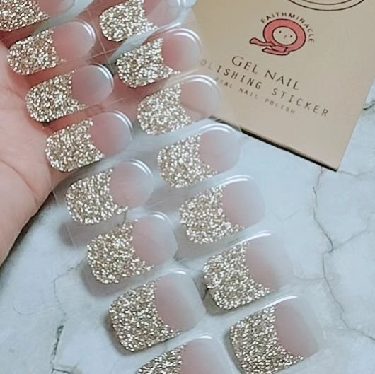 リアルジェルネイルステッカー ジェルネイルシール /faithmiracle/ネイルシールを使ったクチコミ（2枚目）