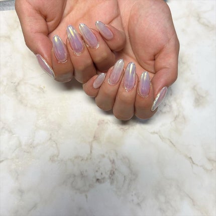 cst on LIPS 「#オーロラネイル#パールネイル#きれいめネイル#夏ネイル#ネイ..」(3枚目)