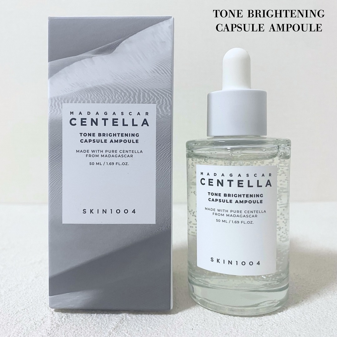 トーンブライトニング カプセルアンプル/SKIN1004/美容液を使ったクチコミ（2枚目）