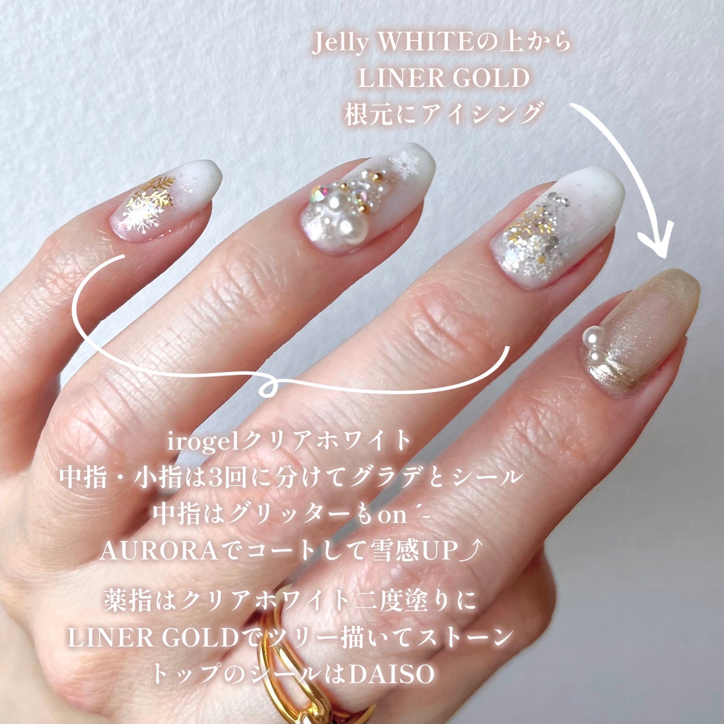 ネイルアートシール/DAISO/ネイルシールを使ったクチコミ(2枚目)