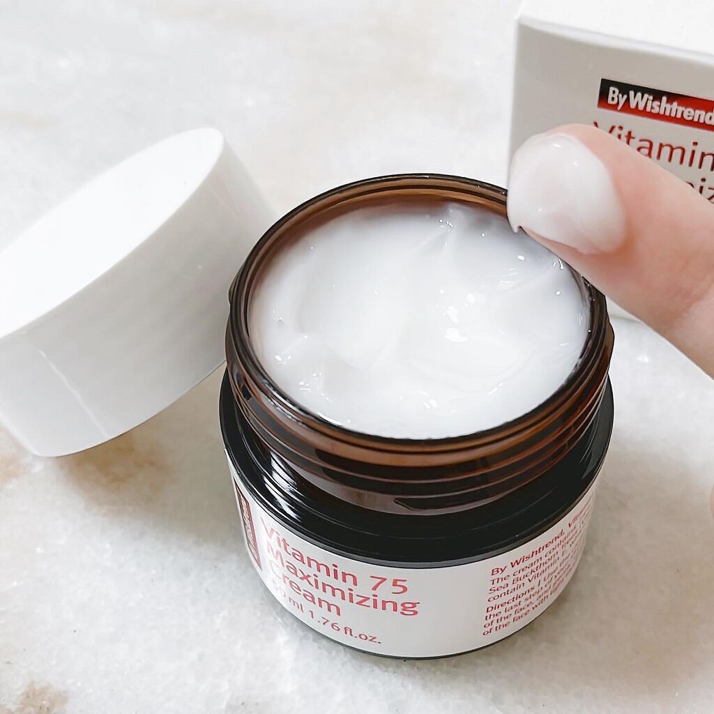 ビタミン75マキシマイジングクリーム/By Wishtrend/フェイスクリームを使ったクチコミ（2枚目）