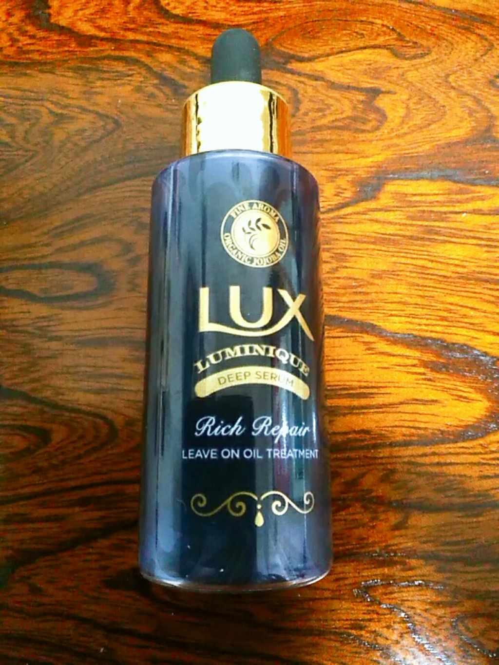 LUX ルミニーク リッチリペア セラムのクチコミ「ラックス ルミニーク リッチリペア セラム

ヘアオイルだけど、いつまでもベタベタしません。
.....」（1枚目）