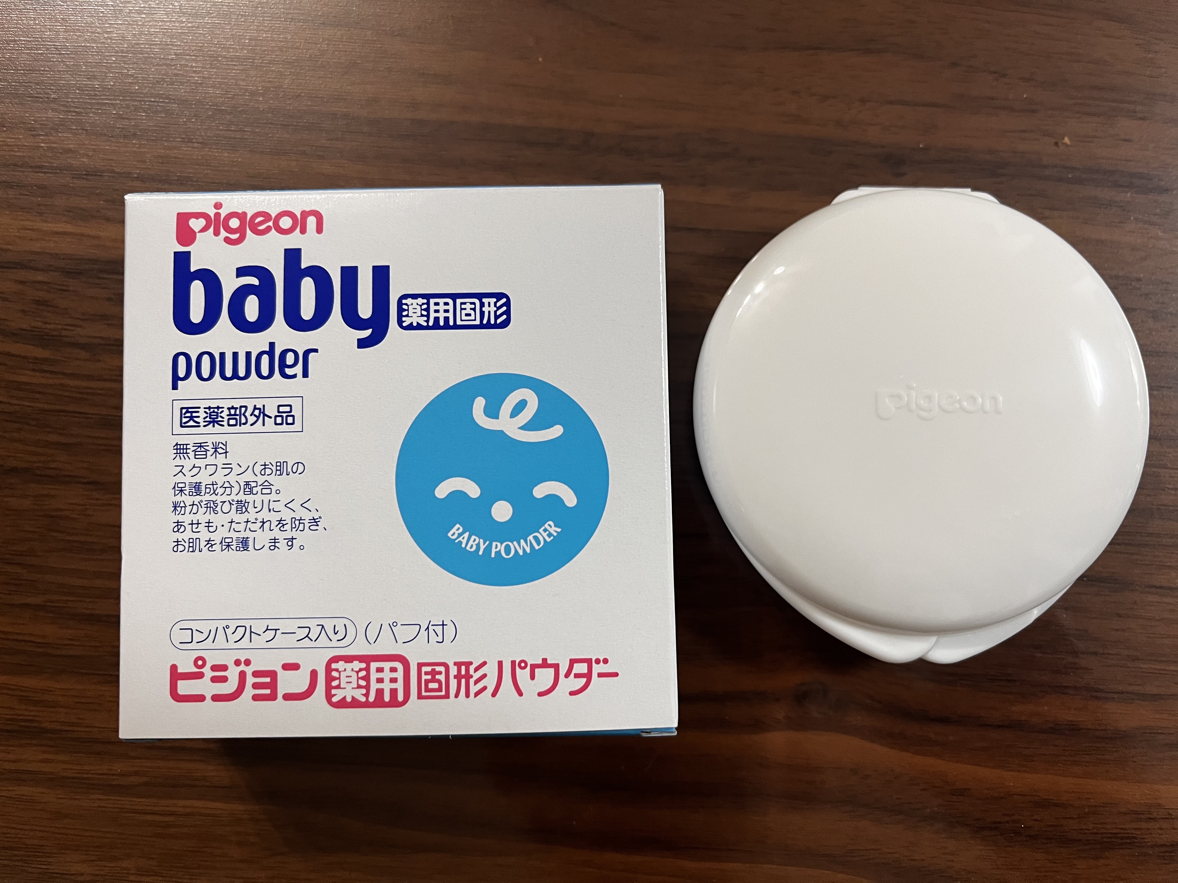 薬用固形パウダー/ピジョン/ボディパウダーを使ったクチコミ（1枚目）
