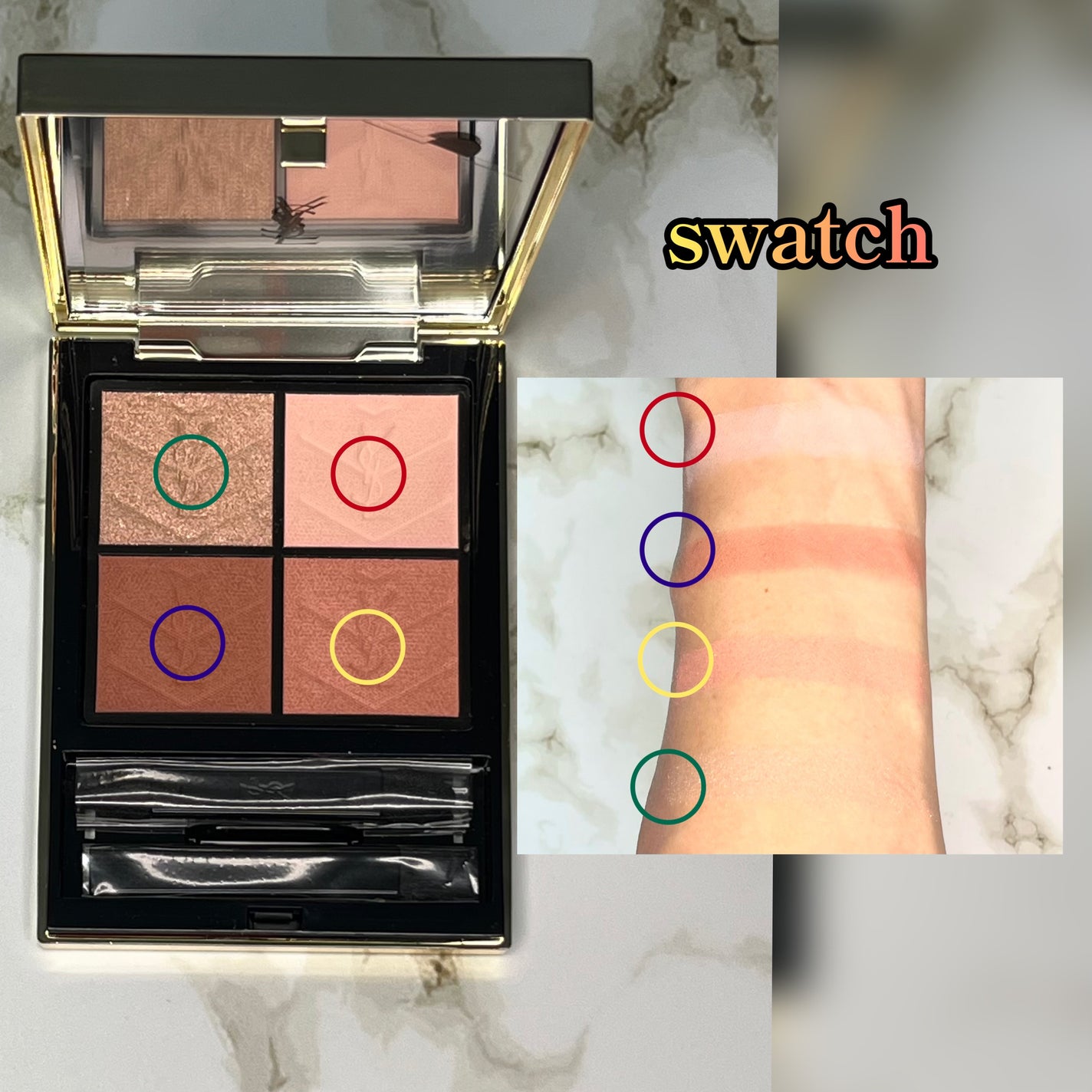 クチュール ミニ クラッチ/YVES SAINT LAURENT BEAUTE/アイシャドウパレットを使ったクチコミ(4枚目)