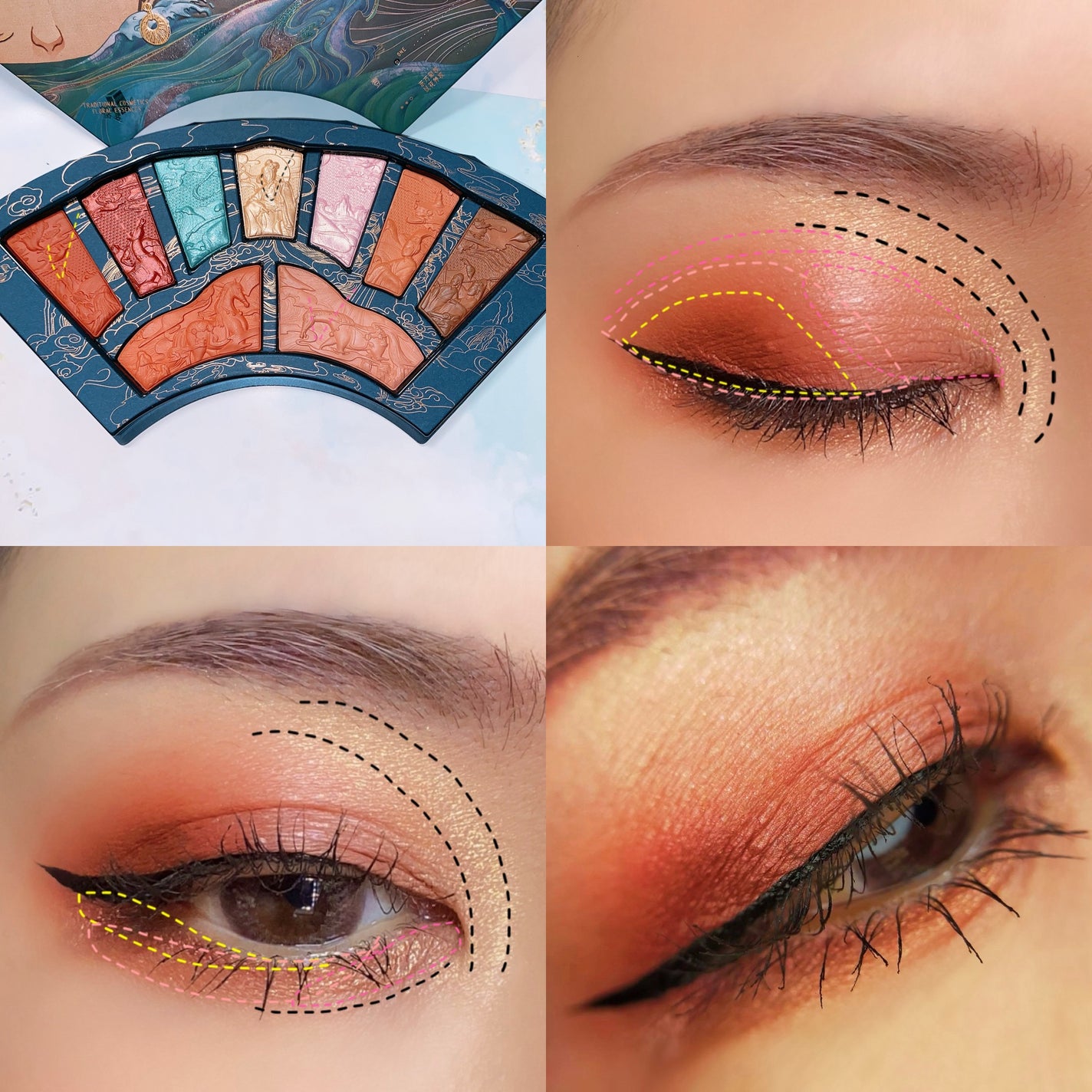 洛神賦アイシャドウパレット/花西子/マルチパレットを使ったクチコミ(4枚目)