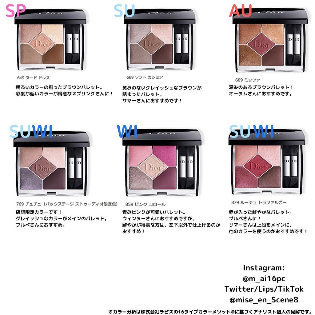 【旧】サンク クルール クチュール/Dior/アイシャドウパレットを使ったクチコミ(2枚目)