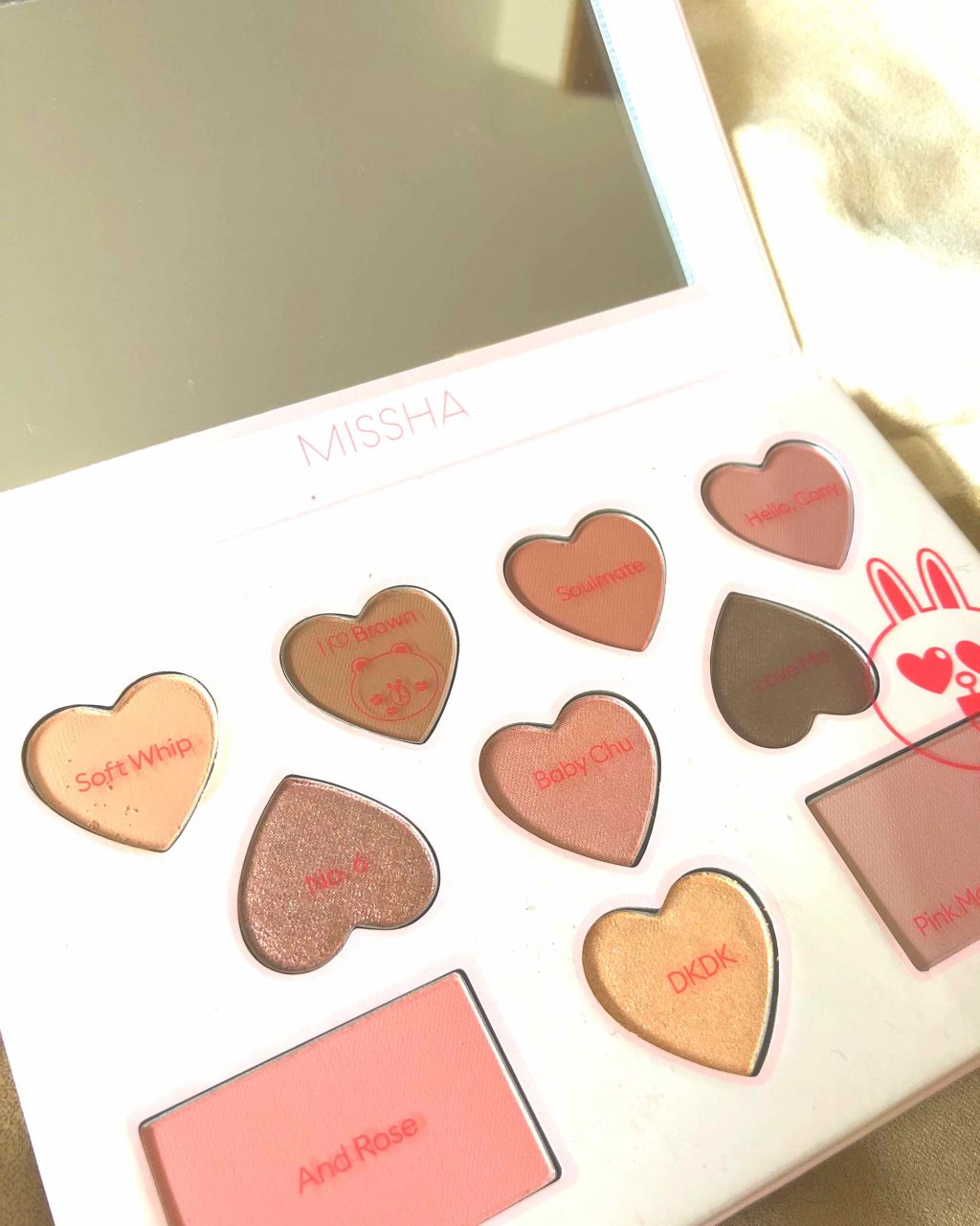 カラーフィルターシャドウパレット(ラインフレンズエディション)/MISSHA/アイシャドウパレットを使ったクチコミ(2枚目)