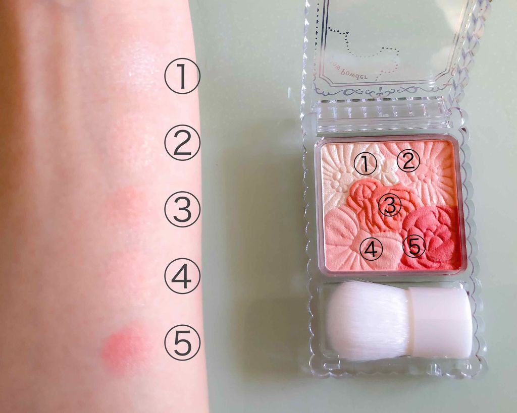 グロウフルールチークス/キャンメイク/パウダーチークを使ったクチコミ（2枚目）