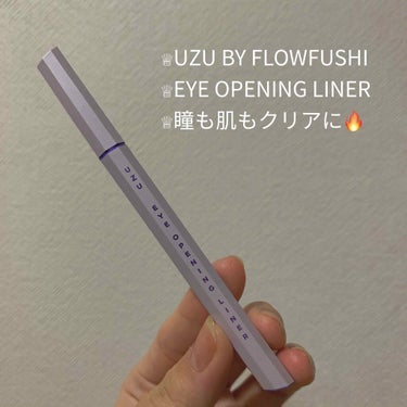 EYE OPENING LINER/UZU BY FLOWFUSHI/リキッドアイライナーを使ったクチコミ（1枚目）